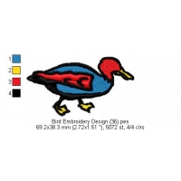 Bird Embroidery Design 36